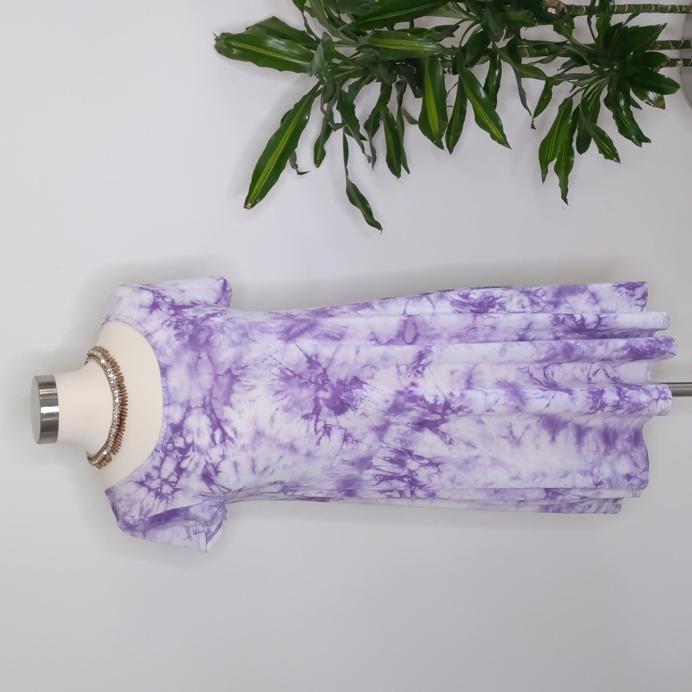 Rolla Coaster Tie Dye Dress Purple and White Size Medium